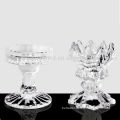 Tall Crystal China Candle Holder